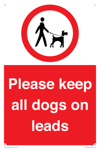 Please keep all dogs on leads